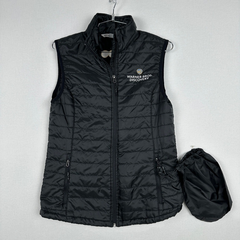Port Authority Warner Bros Discovery Puffer Vest Black Women's S